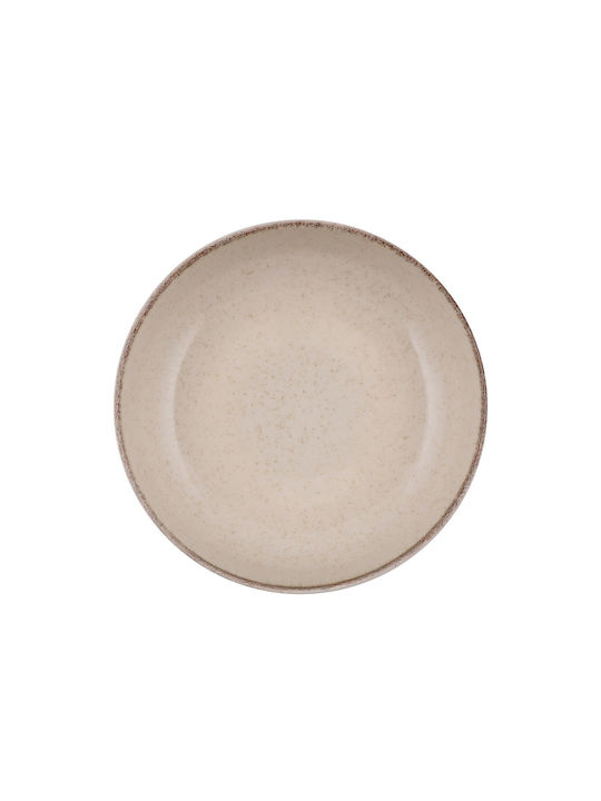 Geschirrset aus Porzellan Beige 16Stück