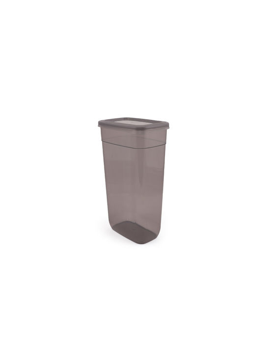 Plastic General Use Vase with Lid Gray 3200ml 12pcs