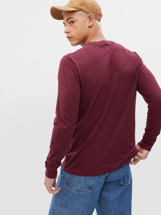 GAP Everyday Soft Men's Long Sleeve Blouse Red