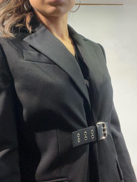 Moschino Damen Blazer Schwarz