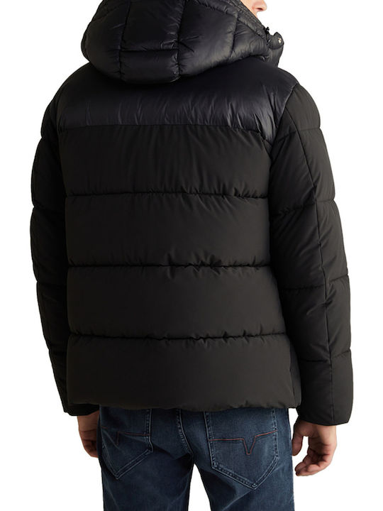 Joop! Geacă pentru bărbați Puffer Black