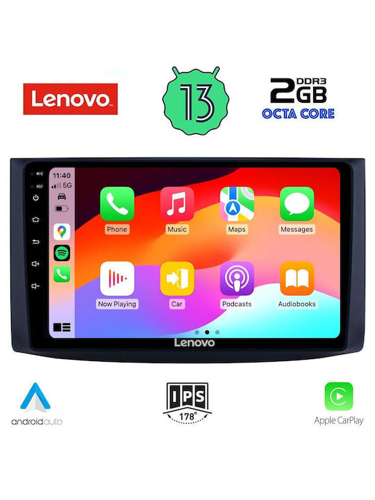 Lenovo Ηχοσύστημα Αυτοκινήτου για Chevrolet Aveo 2006-2010 (Bluetooth/USB/WiFi/GPS/Apple-Carplay/Android-Auto) με Οθόνη Αφής 9"