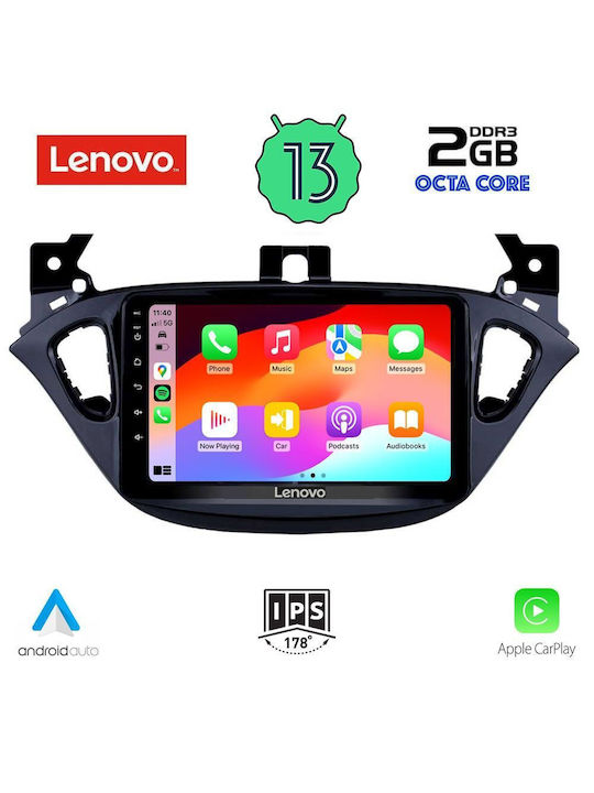 Lenovo Ηχοσύστημα Αυτοκινήτου για Opel Adam 2014-2021 (Bluetooth/USB/WiFi/GPS/Apple-Carplay/Android-Auto) με Οθόνη Αφής 9"