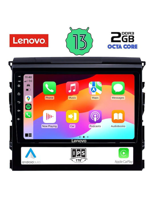 Lenovo Car Audio System for Toyota Land Cruiser 2016-2019 (Bluetooth/USB/WiFi/GPS/Apple-Carplay/Android-Auto) with Touch Screen 9"