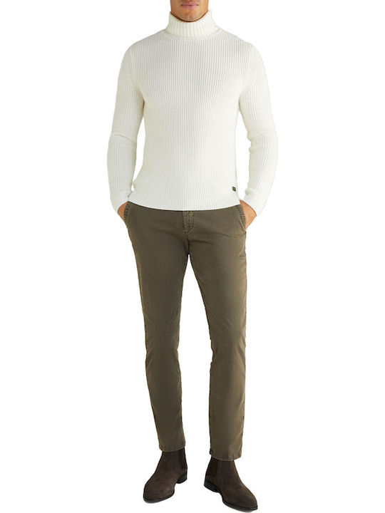Παντελόνι Chino σε Slim Εφαρμογή Χακί