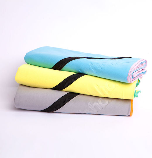 Aslanis Home Πετσέτα Microfiber Σώματος Κίτρινη 160x90εκ.