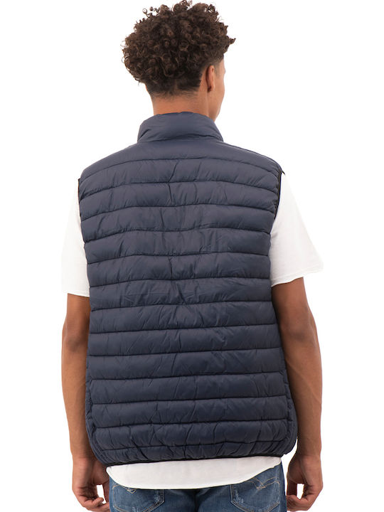 Cody Ärmellos Winter Jacke Marineblau