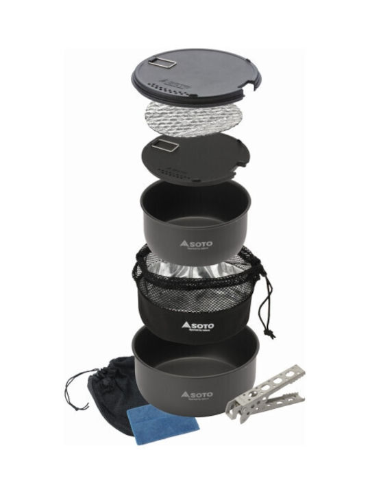 Soto Cookware Set From Aluminum With Non-stick Coating 3pcs