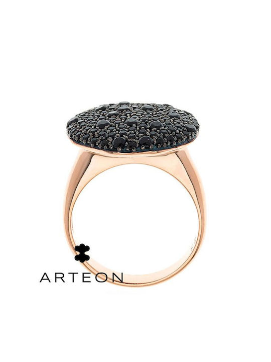 Arteon Damen Ring mit Zirkonia aus Silber Vergoldet