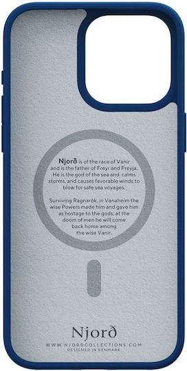 Njord Suede 360 Full Cover Plastic 2mm Albastru (iPhone 15 Pro Max)