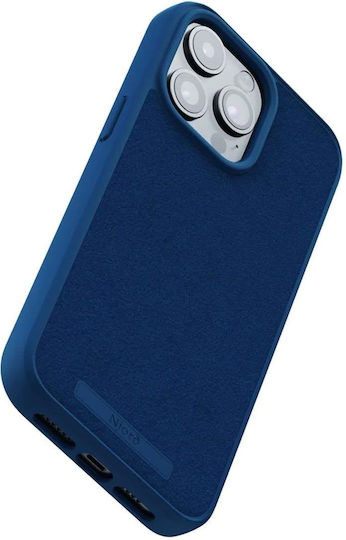 Njord Suede 360 Full Cover Plastic 2mm Albastru (iPhone 15 Pro Max)