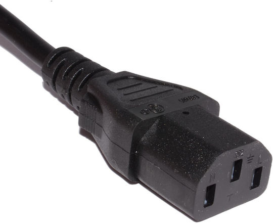 Schuko - IEC C13 Cable 5m Black (CABLE-703/5)