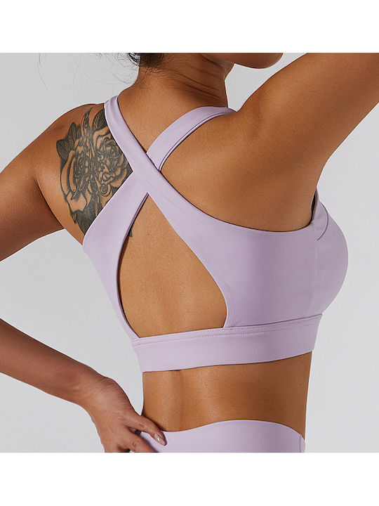 Pilar Women's Athletic Sports Bra Lilac