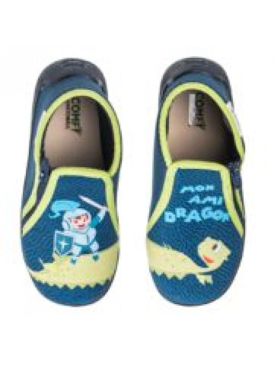 Comfy Anatomic Boys Anatomic Closed-Toe Bootie Slippers Blue