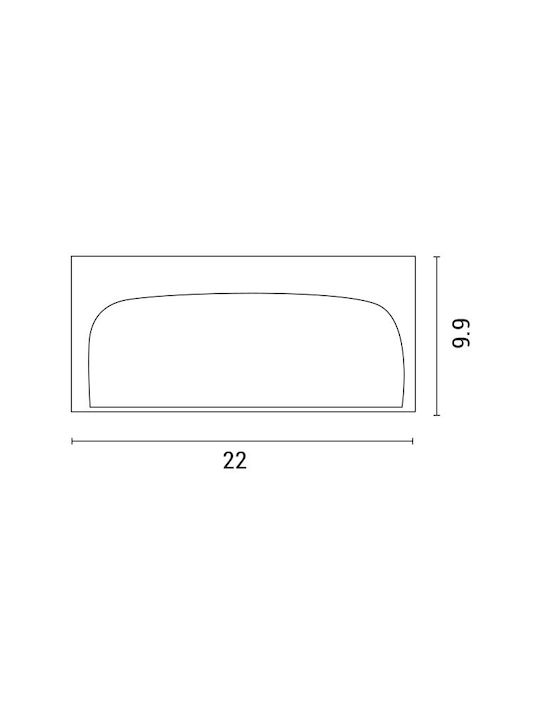 Eurolamp LM03 Waterproof Wall-Mounted Outdoor Ceiling Light IP54 E27 White