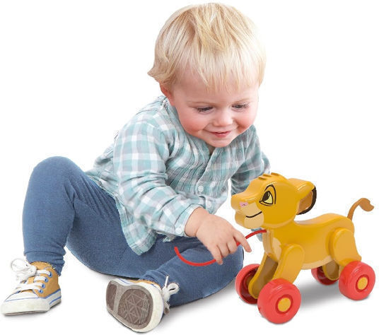 Clementoni Дърпаща играчка Simba от дърво