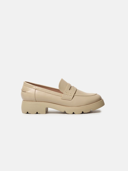 InShoes Damen Loafers in Beige Farbe