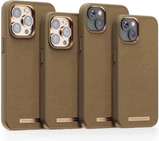 Njord Suede Comfort+ Back Cover Fabric 2mm Camel (iPhone 14)