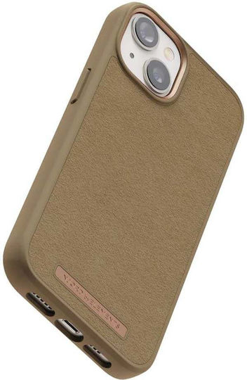 Njord Suede Comfort+ Back Cover Υφασμάτινο 2mm Camel (iPhone 14 Plus)