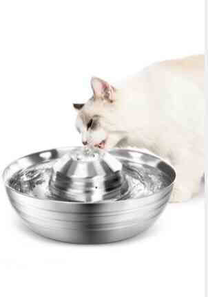 Pet Interest Αυτόματη Ανοξείδωτη Ποτίστρα / Συντριβάνι για Σκύλο & Γάτα 2lt σε Ασημί Χρώμα