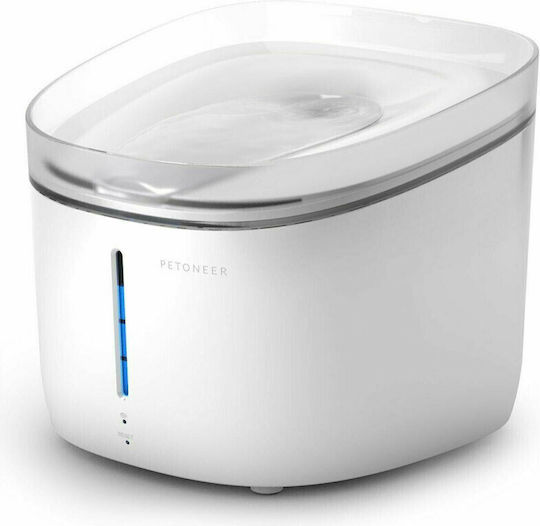 Petoneer Fresco Mini Αυτόματη Πλαστική Ποτίστρα / Συντριβάνι για Σκύλο & Γάτα 1.9lt 14.7cm σε Λευκό Χρώμα