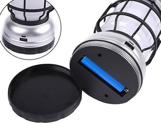 LTC Audio Φανάρι Led Ηλιακό για Camping με Φακό & Powerbank 800lm 8W Λευκό