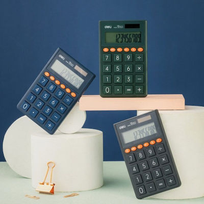 Deli Calculator Pocket 12 Digits in Green Color