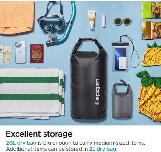 Spigen AquaShield A630 Waterproof Bag Backpack Black
