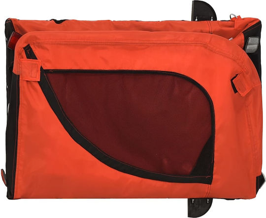 vidaXL Remorcă bicicletă pentru transport câine până la 45kg Portocaliu