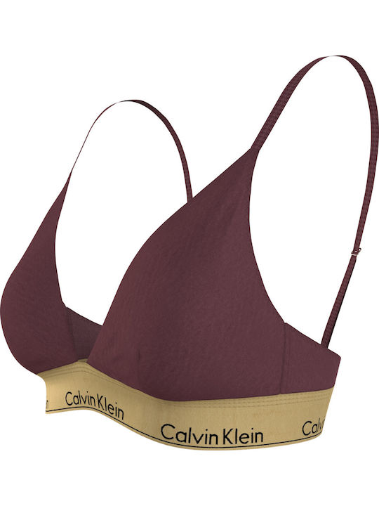 Calvin Klein Bralette Σουτιέν Μπορντό