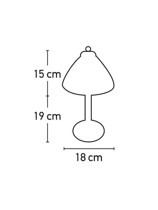 Inlight Metal Table Lamp for Socket E14 with White Shade and Silver Base
