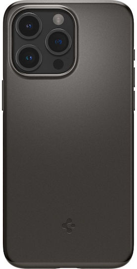 Spigen Thin Fit Umschlag Rückseite Silikon Gunmetal (iPhone 15 Pro)