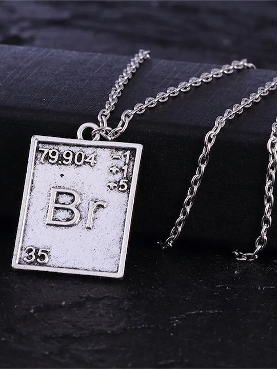 Set of 2 Silver Shade Necklaces Series Breaking Bad 1 Set 2 Pc Pendant Necklace Silver Shade From TV Series Breaking Bad Molfs