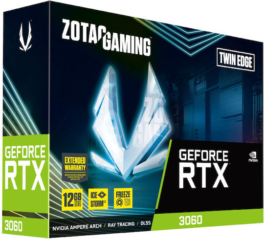 Zotac GeForce RTX 3060 12GB GDDR6 Twin Edge Graphics Card