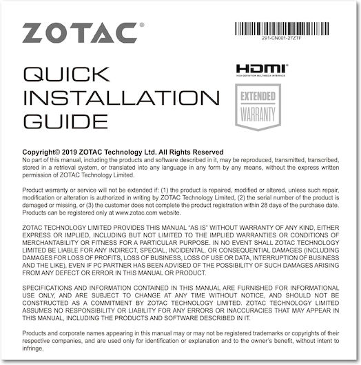 Zotac GeForce RTX 3060 12GB GDDR6 Twin Edge Graphics Card