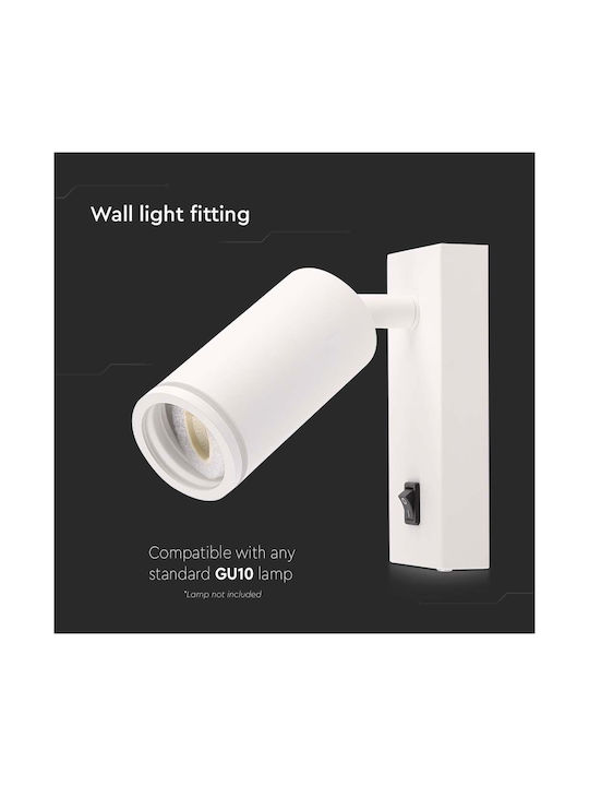 V-TAC Single Spot with Socket GU10 in White Color