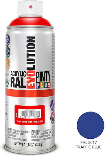 Pinty Plus Spray Paint Evo with Metallic Effect Blue MT154 400ml