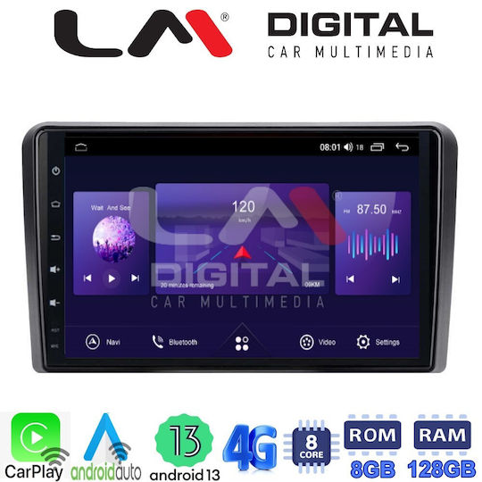 LM Digital Ηχοσύστημα Αυτοκινήτου για Seat Altea / Alhambra / Toledo Skoda Yeti / Fabia / Roomster Volkswagen Jetta / Caddy / Golf / Beetle / Passat / Polo 2004-2014 (Bluetooth/USB/WiFi/GPS/Apple-Carplay/Android-Auto) με Οθόνη Αφής 9"