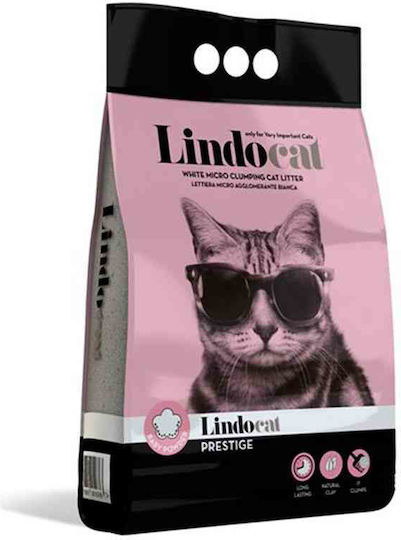 Lindocat Prestige Bentonite Cat Litter with Scent Baby Powder 5kg