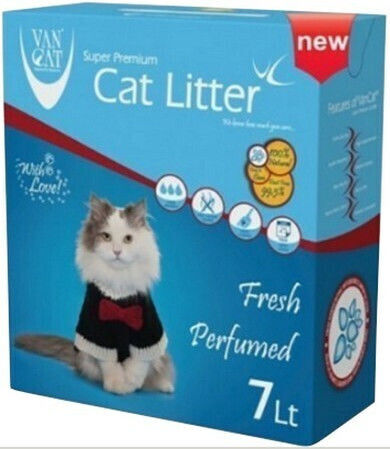 Van Cat Fresh Perfumed Άμμος Γάτας Μπετονίτης Ψιλόκοκκη με Άρωμα Φρεσκάδας 6lt