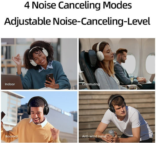 QCY H4 Fără fir / Cu fir Over Ear Căști cu 70 ore de Funcționare Albe