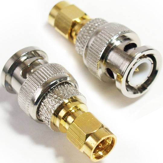 Ultimax V7819 Converter SMA male to BNC male Silver 1pcs