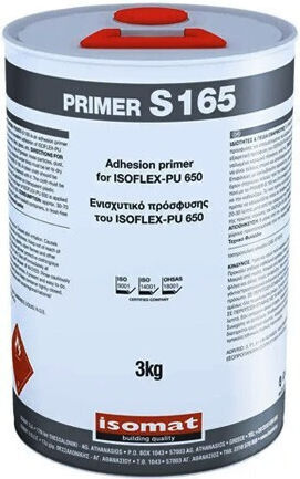 Isomat Primer S 165 Αστάρι Κατάλληλο για Γυαλί 3kg