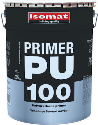 Isomat Primer-PU 100 Aστάρι του ISOFLEX-PU 500 Διάφανο Suitable for Construction Materials / Wood 5kg