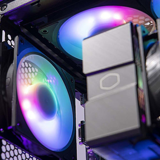 CoolerMaster Ventilator Pentru Carcasă MOBIUS 140P (1900rpm / 76.5cfm) cu Iluminare ARGB și Conexiune 4-Pin PWM