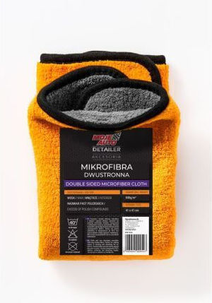 Moje Auto Cloth Microfiber Cleaning for Interior Plastics - Dashboard Car 800gsm Orange 41x41cm