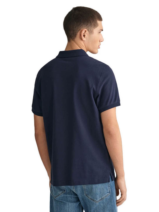 Gant Shield Pique Polo T-shirt Μπλε