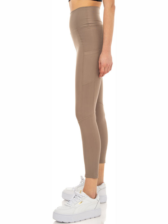 Women's Cropped Training Legging Beige