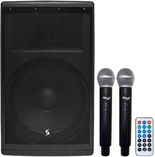 Stagg AS15B H00ST00010 Αυτοενισχυόμενο Ηχείο PA 250W με Woofer 15" με Μπαταρία
