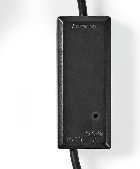 Nedis ANIR2512GY700 Εσωτερική Κεραία Τηλεόρασης (απαιτεί τροφοδοσία) σε Μαύρο Χρώμα Σύνδεση με Ομοαξονικό (Coaxial) Καλώδιο